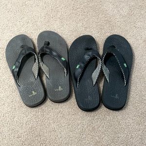 Sanuk Sandals - Brown and Black - 7